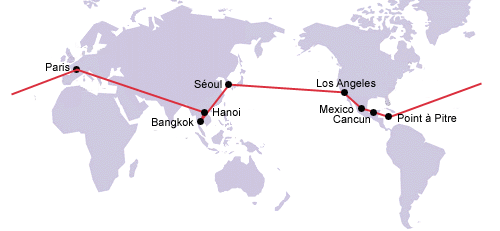 SkyTeam Go Round The World - 26 000 miles - 2 100 EUR en classe Eco